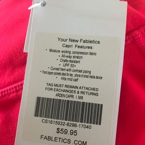 Pink Fabletics Arden Capris